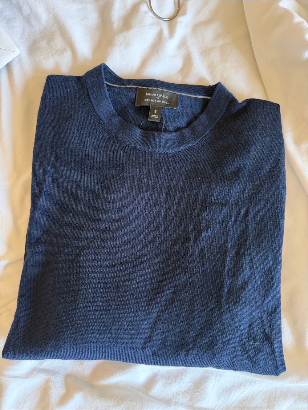 Banana Republic Men's Navy Crewneck Sweater